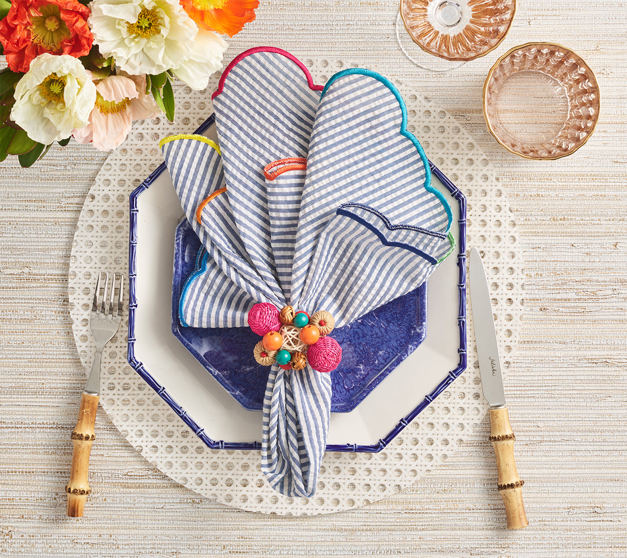Premium Reed Placemats Set of 4 - Natural Woven Table Mats for Dining, Kitchen, and Outdoor Use - Eco-Friendly Home Decor for Everyday Meals and Special Occasions