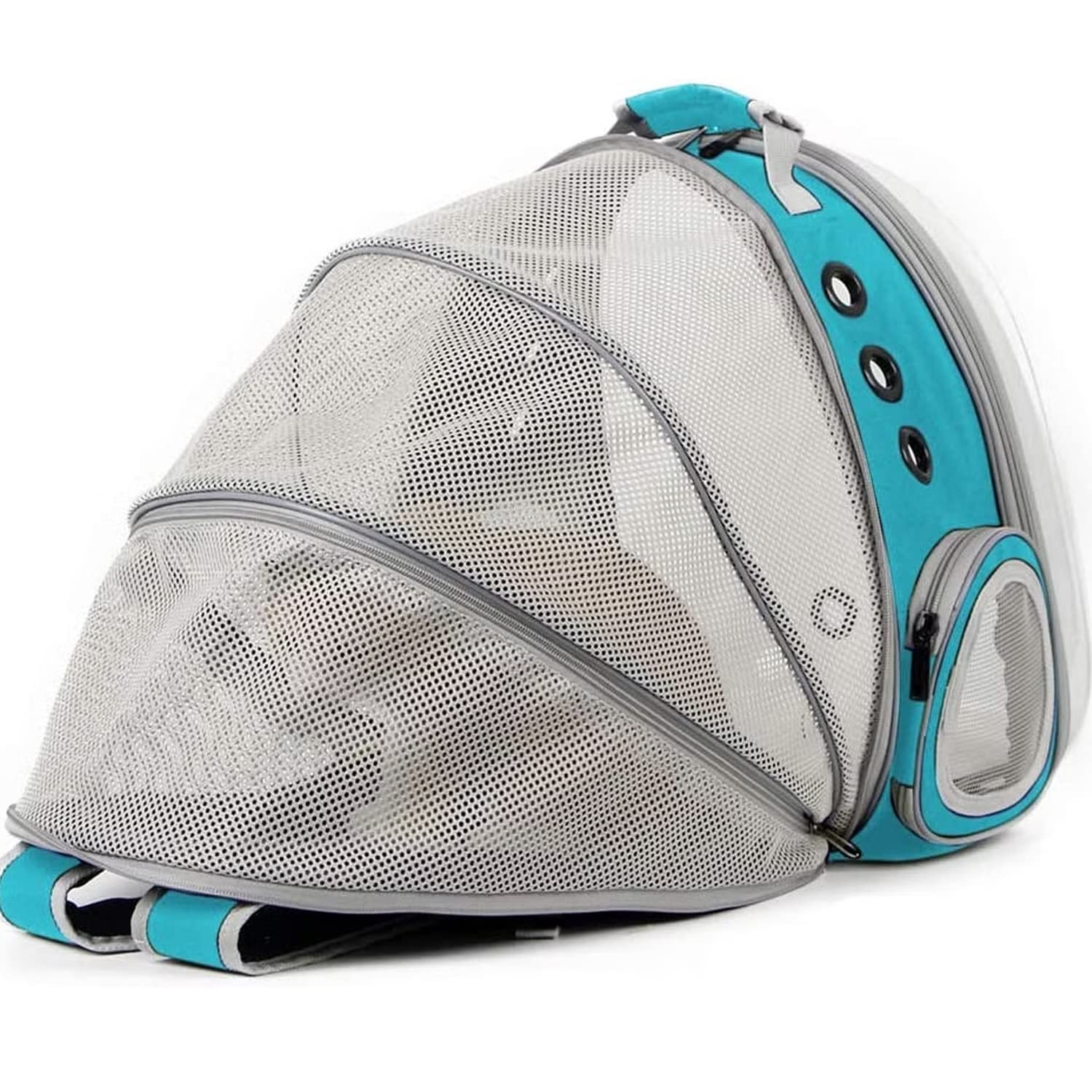 Emily Pets Airline-Approved Pet Carrier Backpack - Bubble Design for Cats & Small Dogs - Travel, Hiking & Outdoor Use - Perfect for Airplane Cabins, Vet Visits & Daily Adventures (Sky Blue)