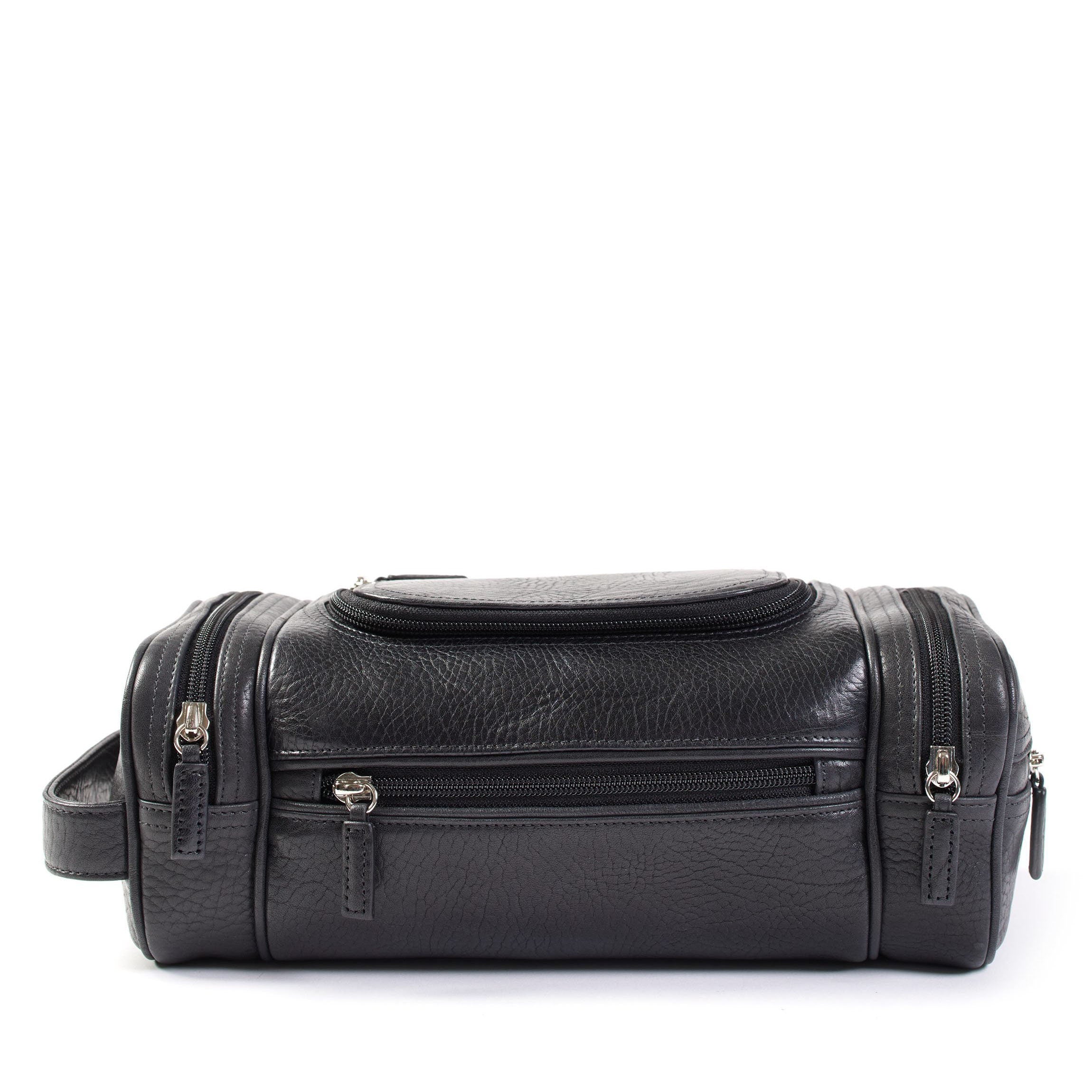 Premium Multi-Pocket Travel Toiletry Bag for Men & Women - Waterproof Ebony Cosmetic Organizer for Bathroom, Gym, Camping & Air Travel