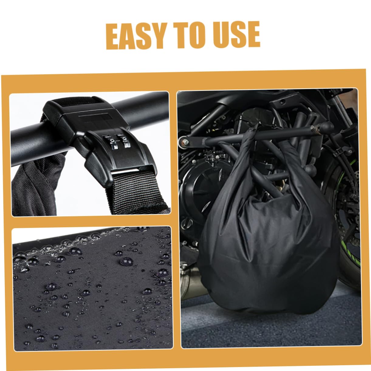 GLEAVI Motorcycle Helmet Storage Bag - Portable Helmet Holder & Container for Bikers - Perfect for Travel, Commuting, and Secure Storage