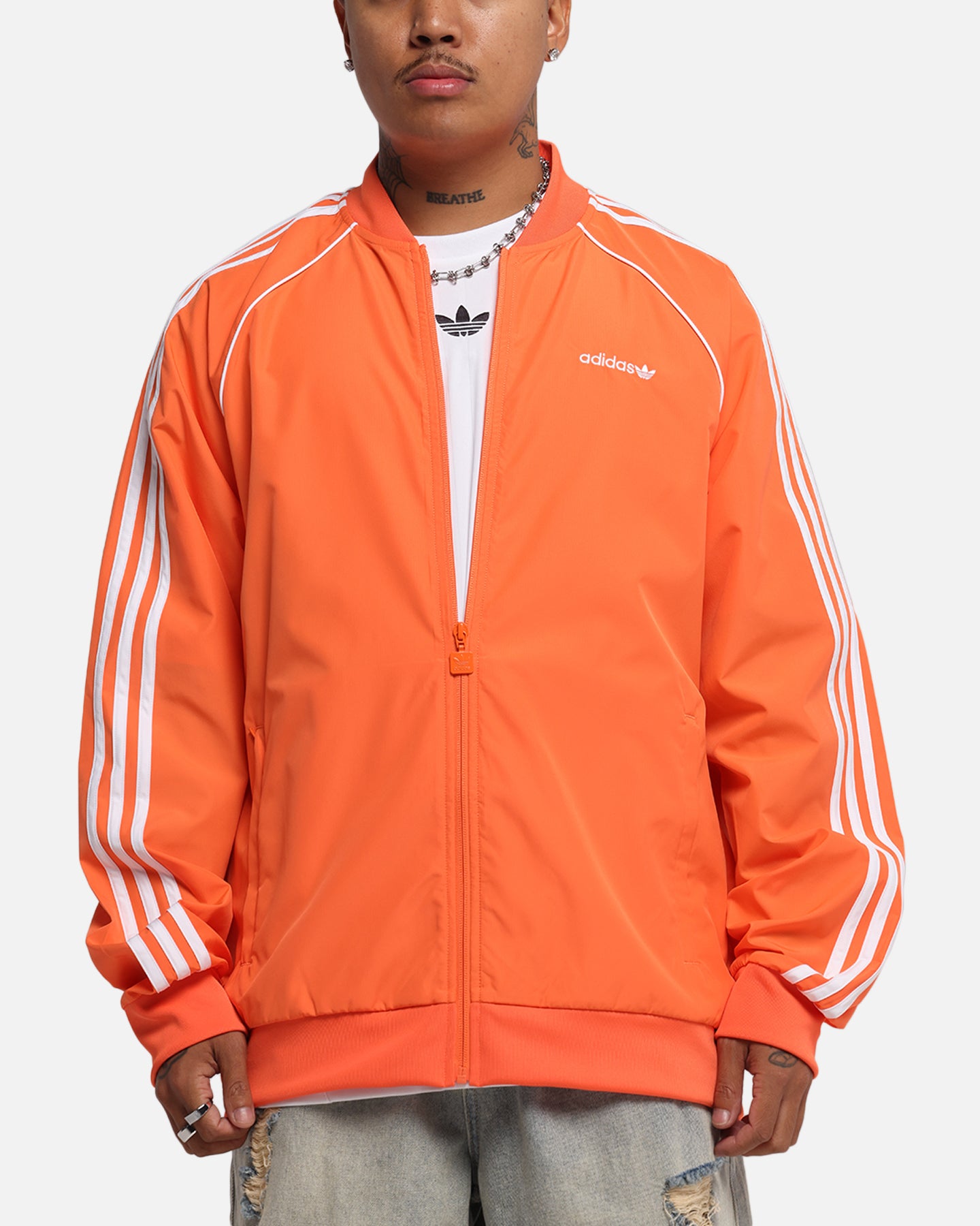 Adidas Archive Track Jacket - Orange Retro Running Jacket for Men & Women | Gym Workout, Jogging, Streetwear Fashion