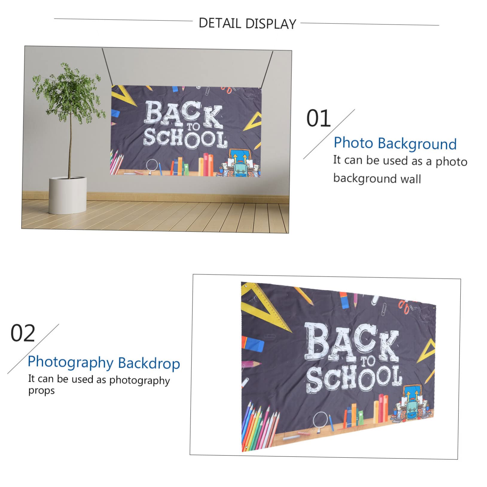OSALADI 6-Piece School Season Banner Decor Set - Emblem Hangers for Classroom Backdrops, Bulletin Boards & School Spirit Displays - Perfect for School Events, PTA Meetings & Classroom Decorations