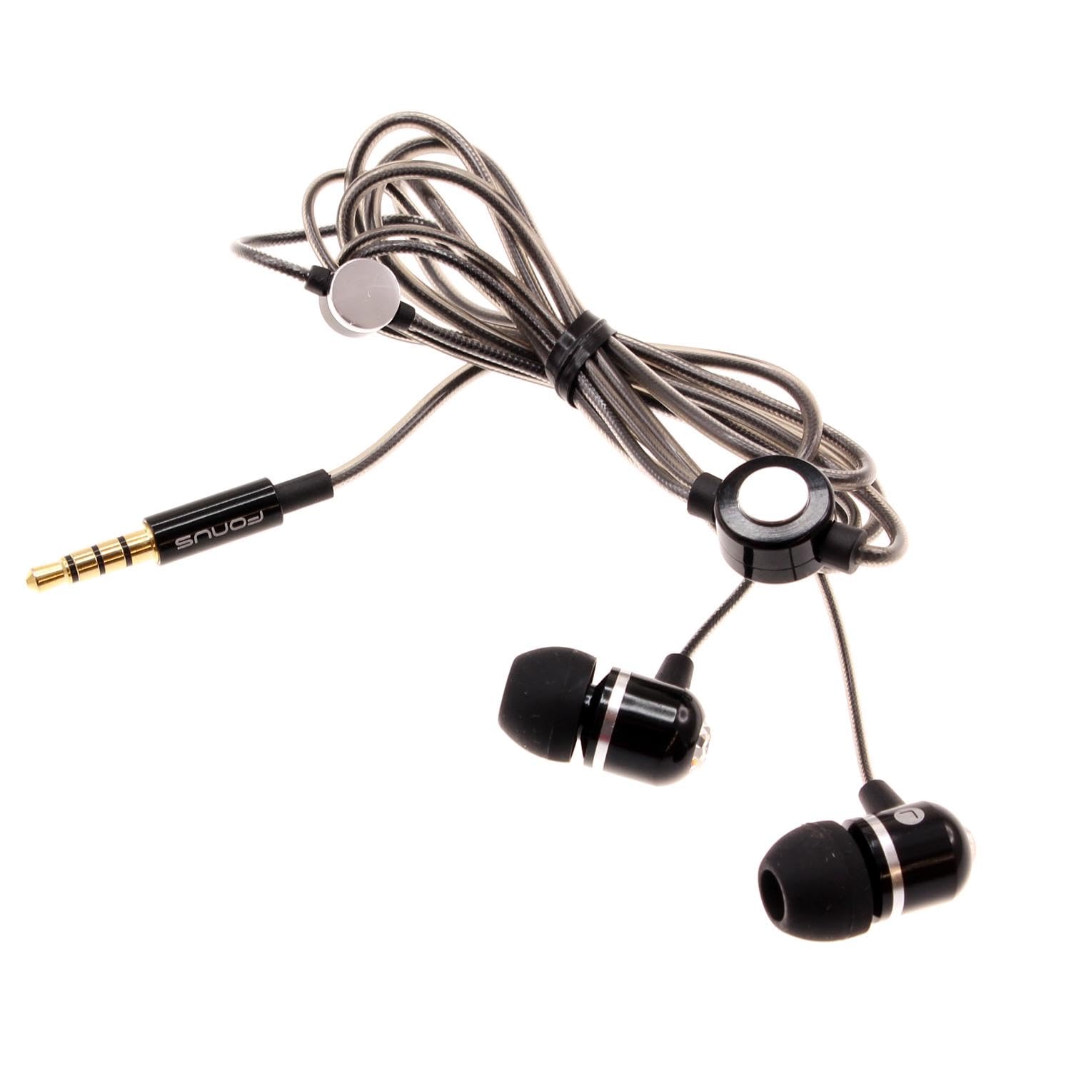 Premium Wired Earphones with Hi-Fi Sound & Built-in Mic - Compatible with T-Mobile REVVL 7 PRO/REVVL 7 5G - Metal In-Ear Headphones for Music, Gaming & Calls - Ideal for Commuting, Workouts & Travel