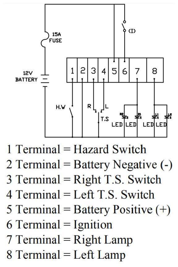8 Pin Electronic LED Flasher Relay - Fix LED Turn Signal Hyper Flash for Cars, Trucks, Motorcycles - Perfect for LED Conversion & Bulb Replacement