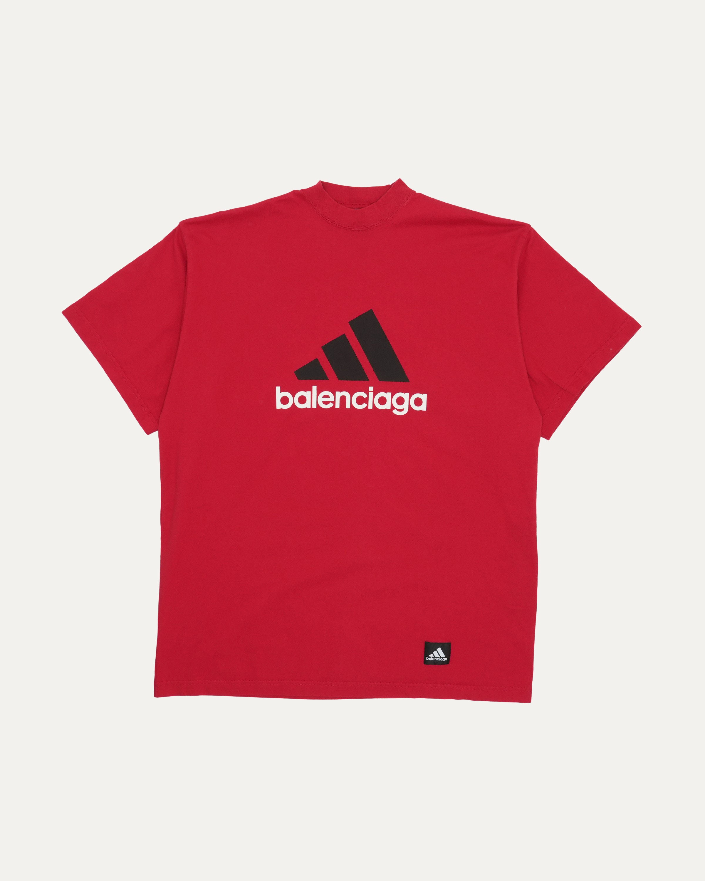 Balenciaga x Adidas Logo T-Shirt - Men's Casual Streetwear Tee for Urban Fashion & Everyday Wear