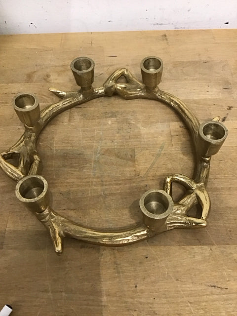 11 Gold Candle Holders for Home Decor - Elegant Table Centerpiece for Weddings, Parties & Dining Room Decorations