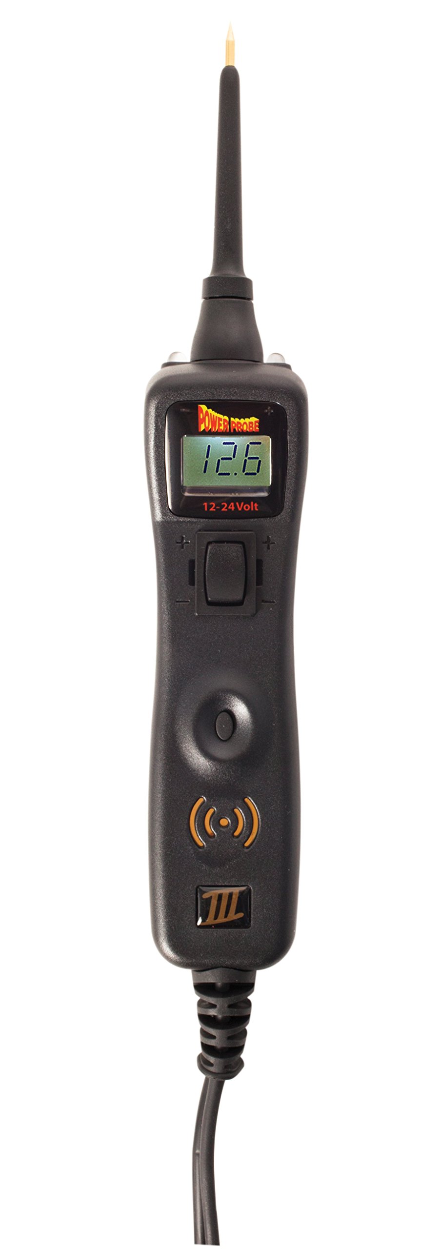 Power Probe III Clamshell Automotive Diagnostic Tool - Digital Multimeter for AC/DC Voltage, Current & Resistance Testing (PP3CSBLK) - Perfect for Car Electrical Repairs, Circuit Troubleshooting & DIY Mechanics