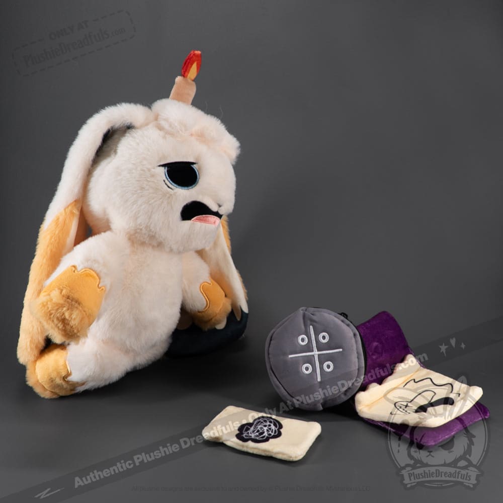 Plushie Dreadfuls Burnout Rabbit - Soft Stuffed Animal Toy for Stress Relief, Anxiety Comfort & Emotional Support | Perfect for Therapy, Bedroom Decor & Gift Giving