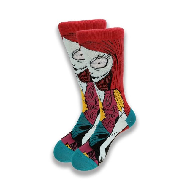 Nightmare Before Christmas Sally Socks - Officially Licensed Character Socks for Halloween & Christmas | Cozy Crew Socks for Cosplay, Gift Giving & Disney Fans