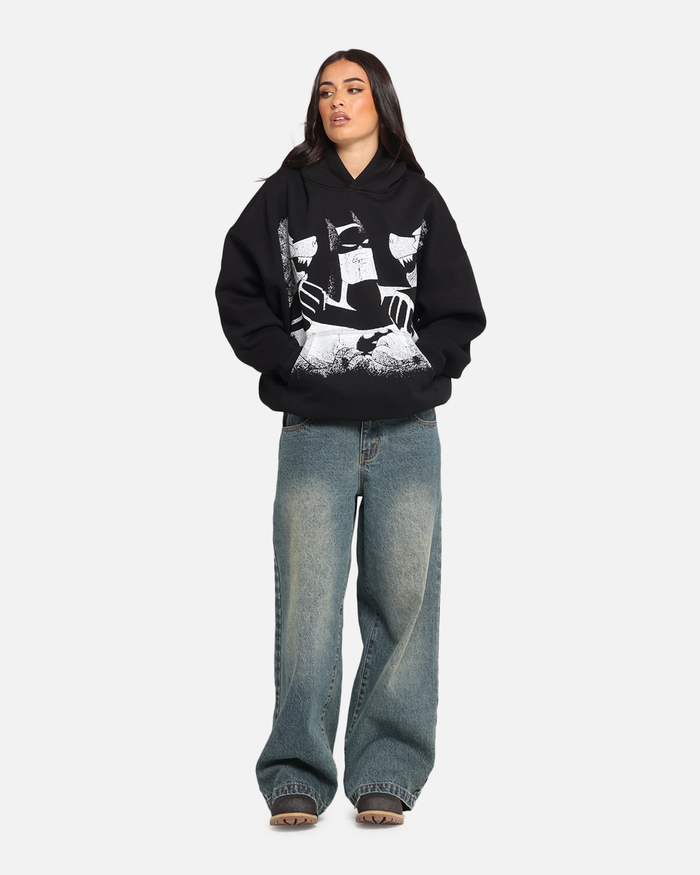 DC Batman The Animated Series Premium Hoodie - Black Superhero Graphic Pullover for Men & Women | Perfect for Cosplay, Comic Con & Casual Wear