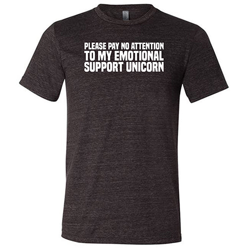 Emotional Support Unicorn T-Shirt - Funny Unisex Graphic Tee for Men & Women - Perfect for Therapy Sessions, Anxiety Relief & Mental Health Awareness