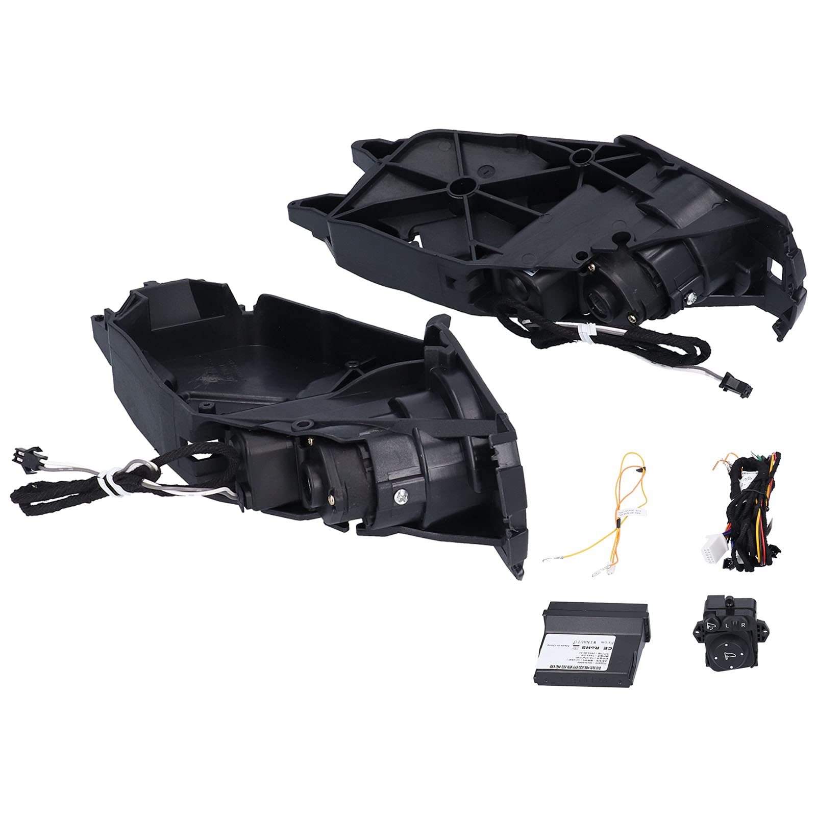 Universal Car Rearview Mirror Folding Bracket Kit - Electric ABS Anti-Corrosion Side Mirror Retrofit | Perfect for Parking, Tight Spaces & Vehicle Security