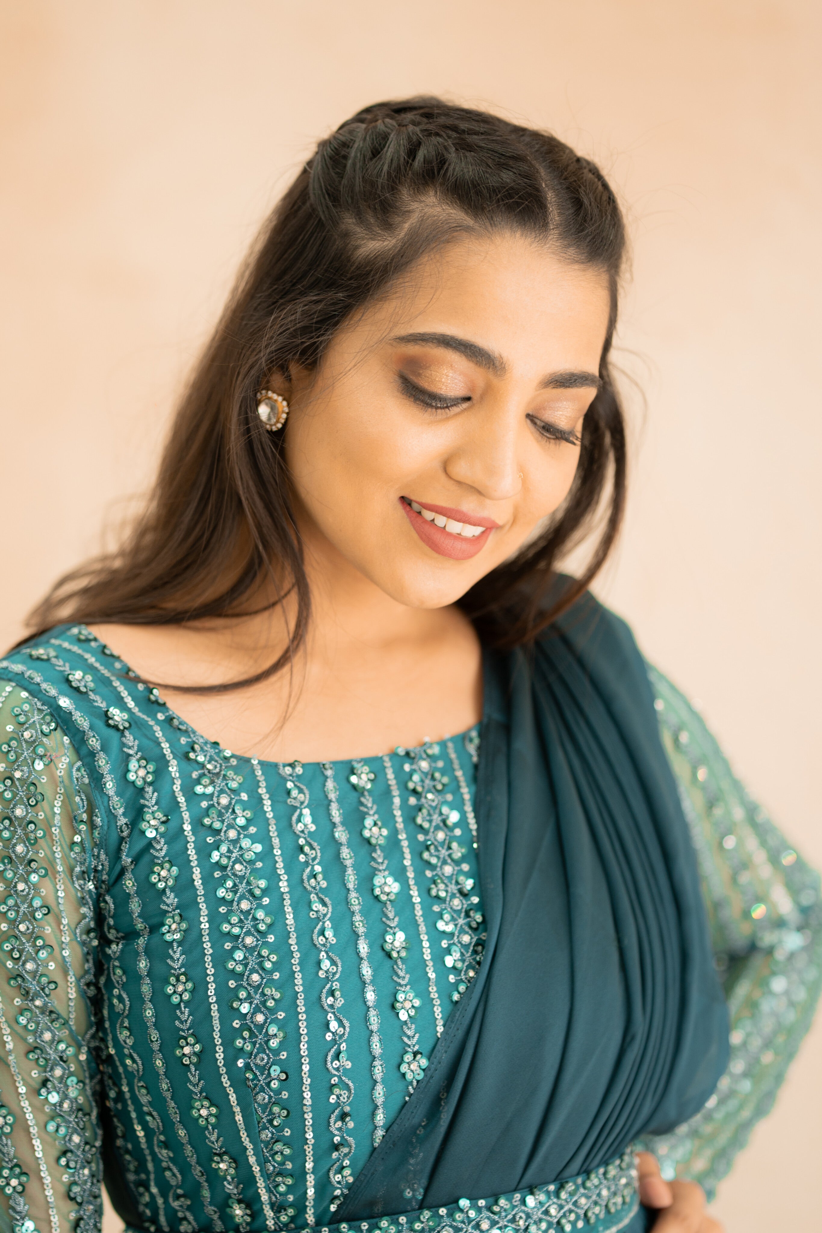 DD420 Sreeja Designer Anarkali Kurti - Elegant Indian Ethnic Dress for Women | Perfect for Weddings, Festivals & Special Occasions