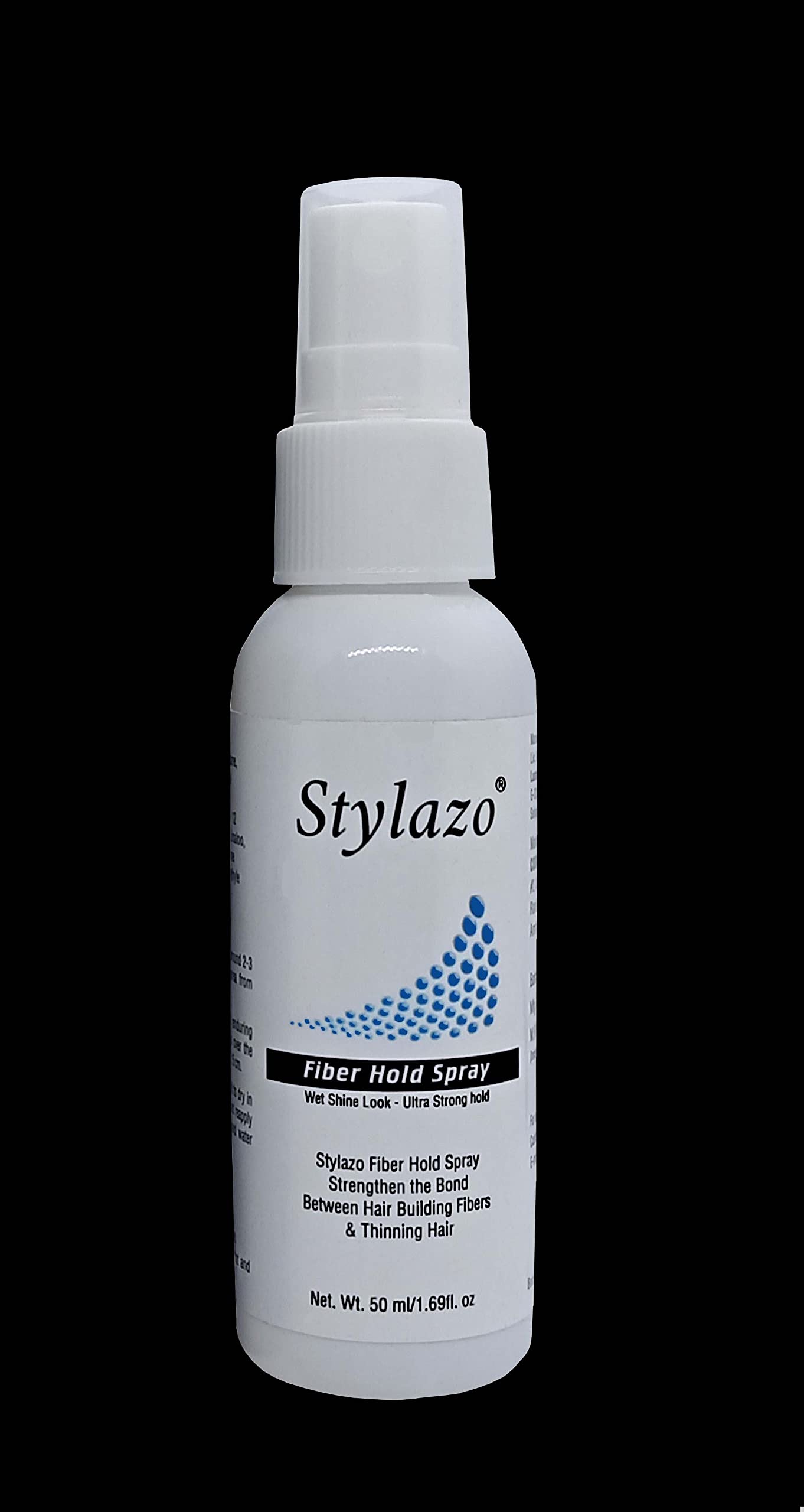Stylazo Hair Building Fiber Hold Spray 50ml - Volumizing & Styling Spray for All Hair Types | Perfect for Thinning Hair & Hair Loss Concealer | Great for Daily Use, Special Occasions & Professional Styling