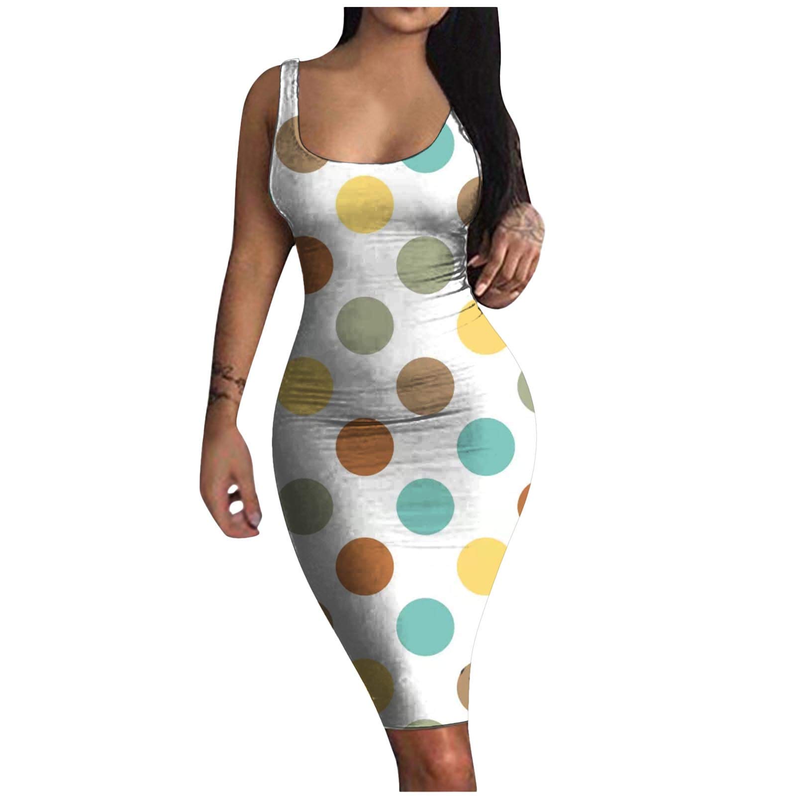 Women's Plus Size Gradient Gold Mini & Midi Dress - Sleeveless Tank Club Party Dress for Night Out, Date Night & Special Occasions