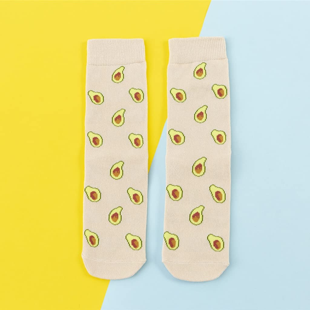 EYHLKM Women's Fruit Print Boat Socks - Short Banana Design Summer Ankle Socks for Women (One Size) - Perfect for Beach, Casual Wear & Gift Giving