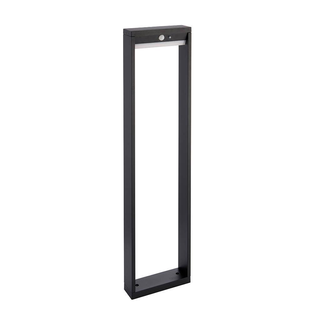 Dannah 1 Light Solar Outdoor Bollard Light With PIR Motion Sensor - Weatherproof Garden Pathway Lighting for Driveway, Walkway, and Landscape Illumination