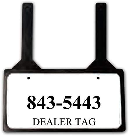 Jiffy Plate Demo License Plate Holder - Temporary Test Tag Bracket for Car Dealerships & Auto Lots - Perfect for Vehicle Display & Test Drives
