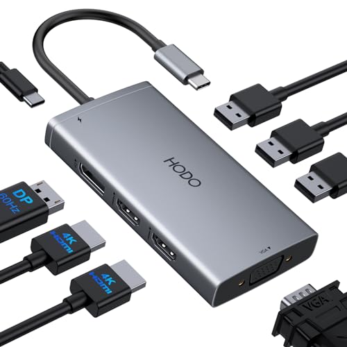 Grey 8 IN 1 Docking Station