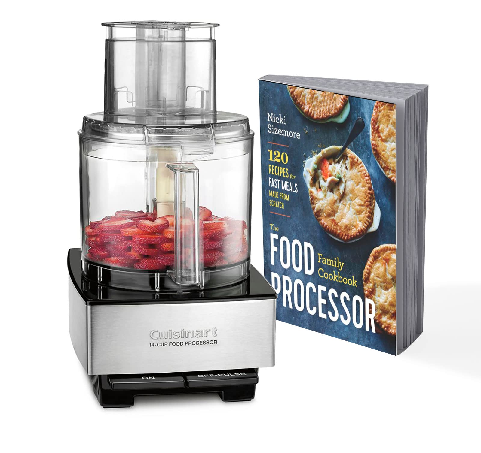 Cuisinart DFP-14BCNY 14-Cup Food Processor with 3 Blades - Includes Free Cookbook - Perfect for Meal Prep, Baking & Large Batch Cooking