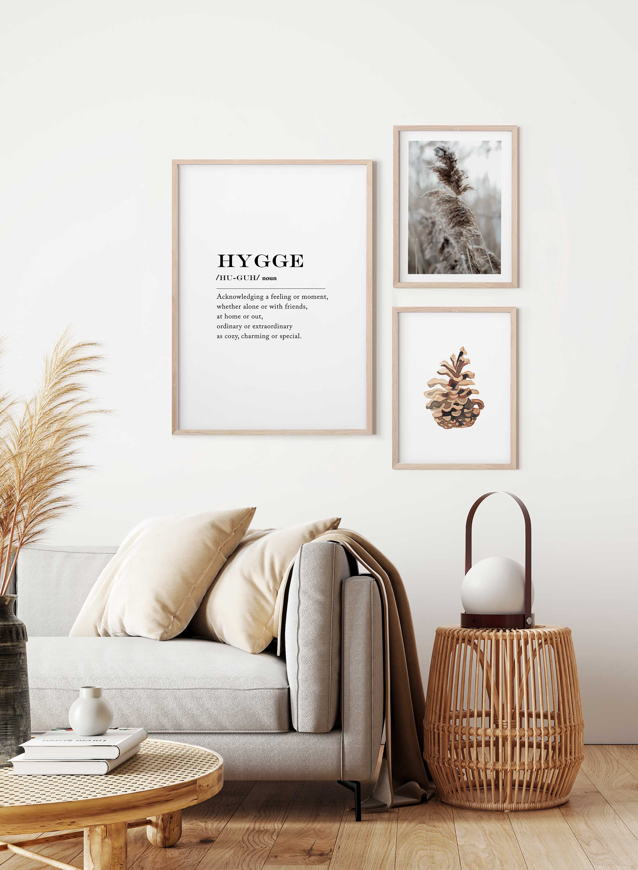 Hygge Poster - Cozy Scandinavian Home Decor for Living Room, Bedroom & Office - Perfect for Creating a Warm & Relaxing Atmosphere