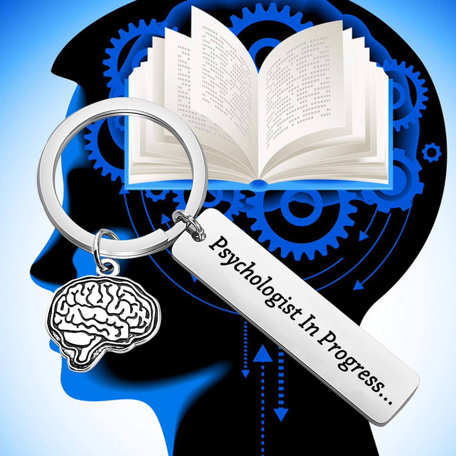 Psychologist Graduation Gift Keychain - Perfect for School Psychologist & College Graduation - Ideal for Psychologist in Progress - Great for Office Decor, Backpack Accessory & Daily Motivation