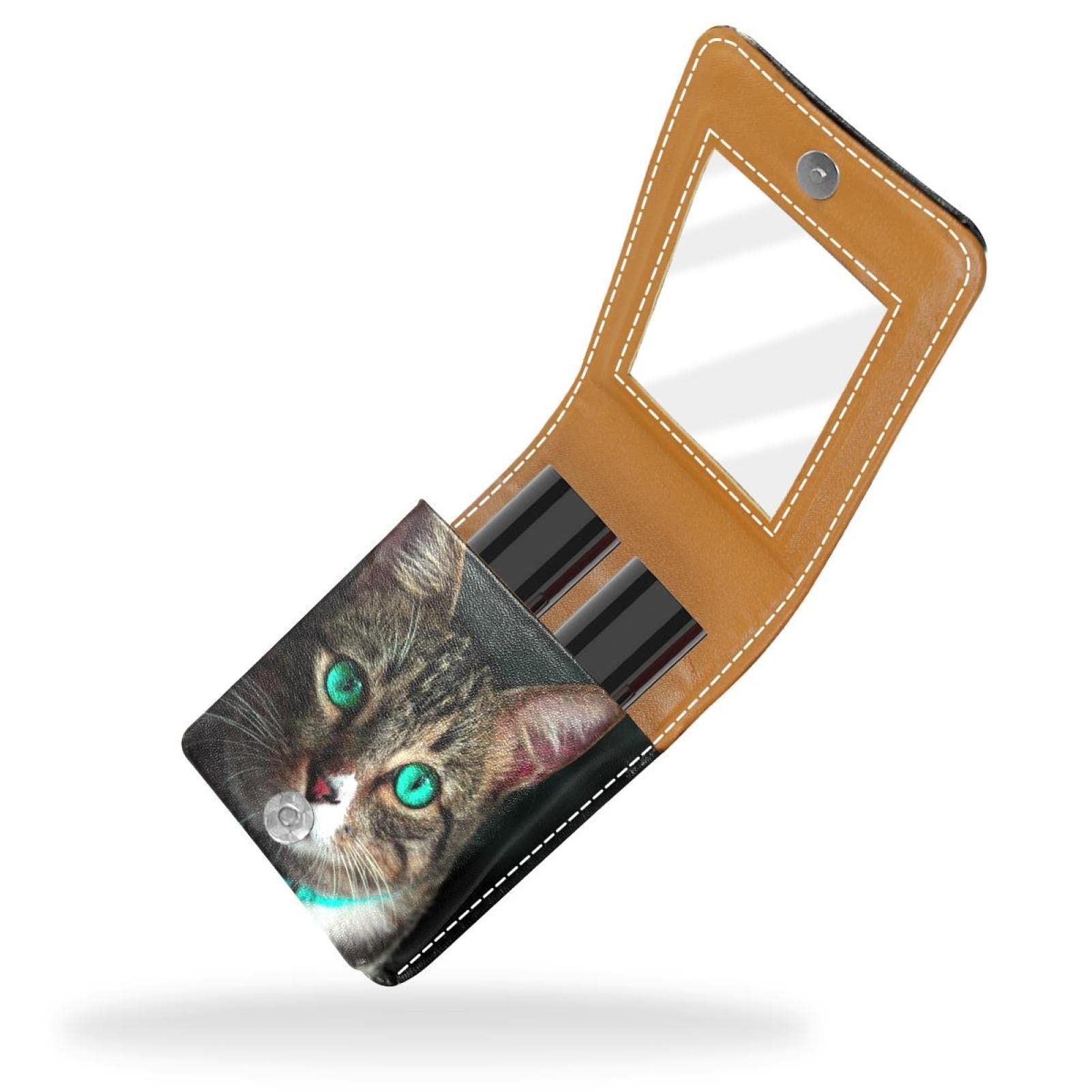 Custom Cat Eye Makeup Bag - Portable Lipstick Holder & Cosmetic Organizer Pouch for Women | Travel-Friendly Makeup Case for Purse, Gym & On-The-Go Touch Ups