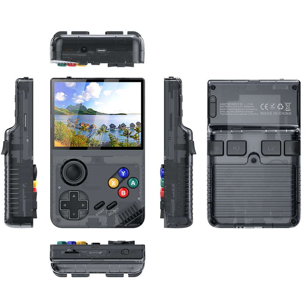 MPOWN M19 128GB Grey Handheld Gaming Console - Retro Arcade & PSP Emulator with 3.5