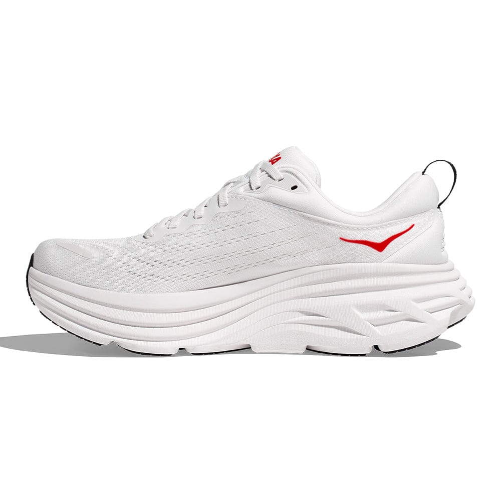 Hoka Men's Bondi 8 Running Shoes - Lightweight Cushioned Sneakers for Marathon, Jogging & Walking - Breathable Mesh Upper with Maximum Support & Comfort