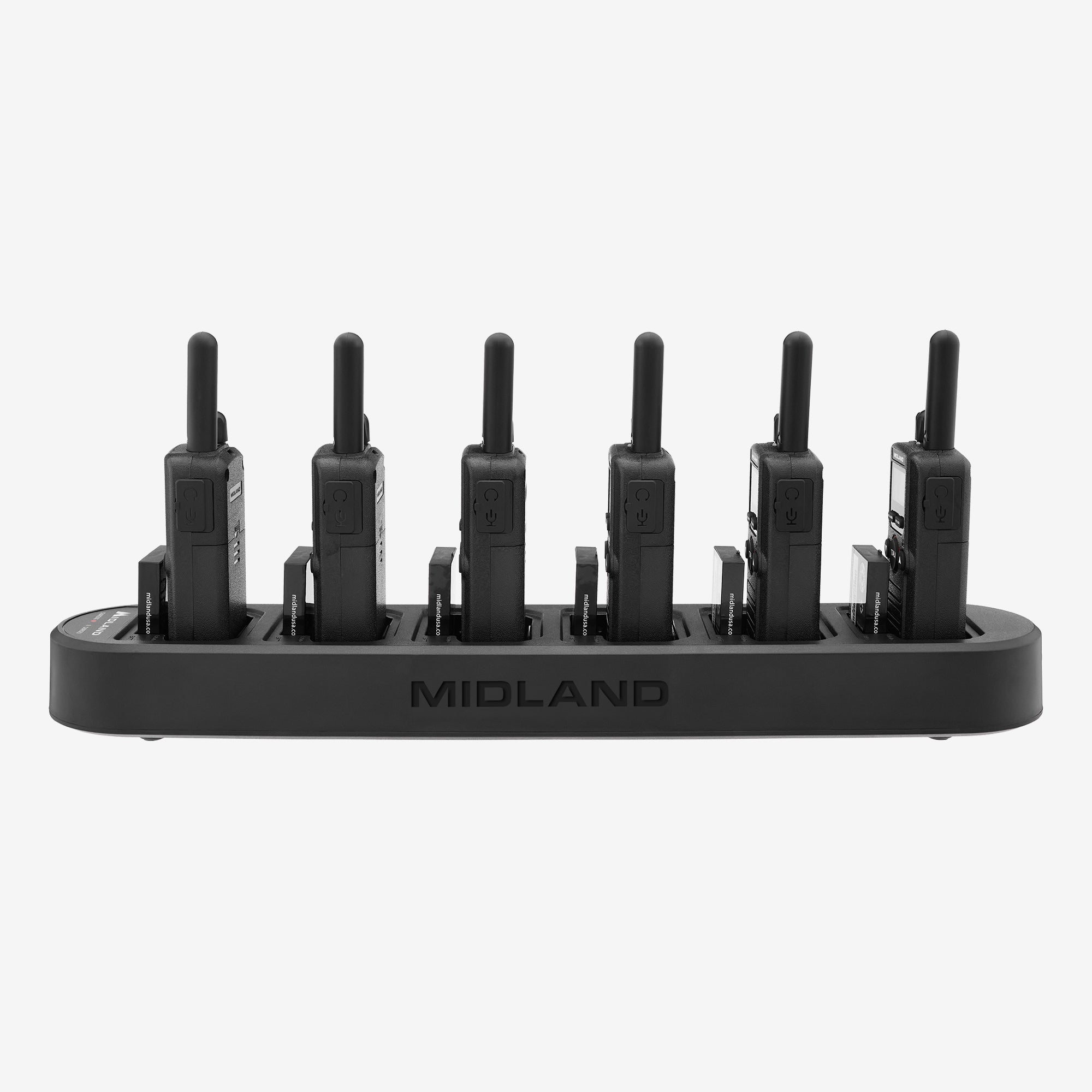 BR180 BizTalk® Business Band Two Way Radio with LCD Backlit Display - 6 Pack Bundle (BR180X6BGC) - Ideal for Construction Sites, Warehouses & Outdoor Events