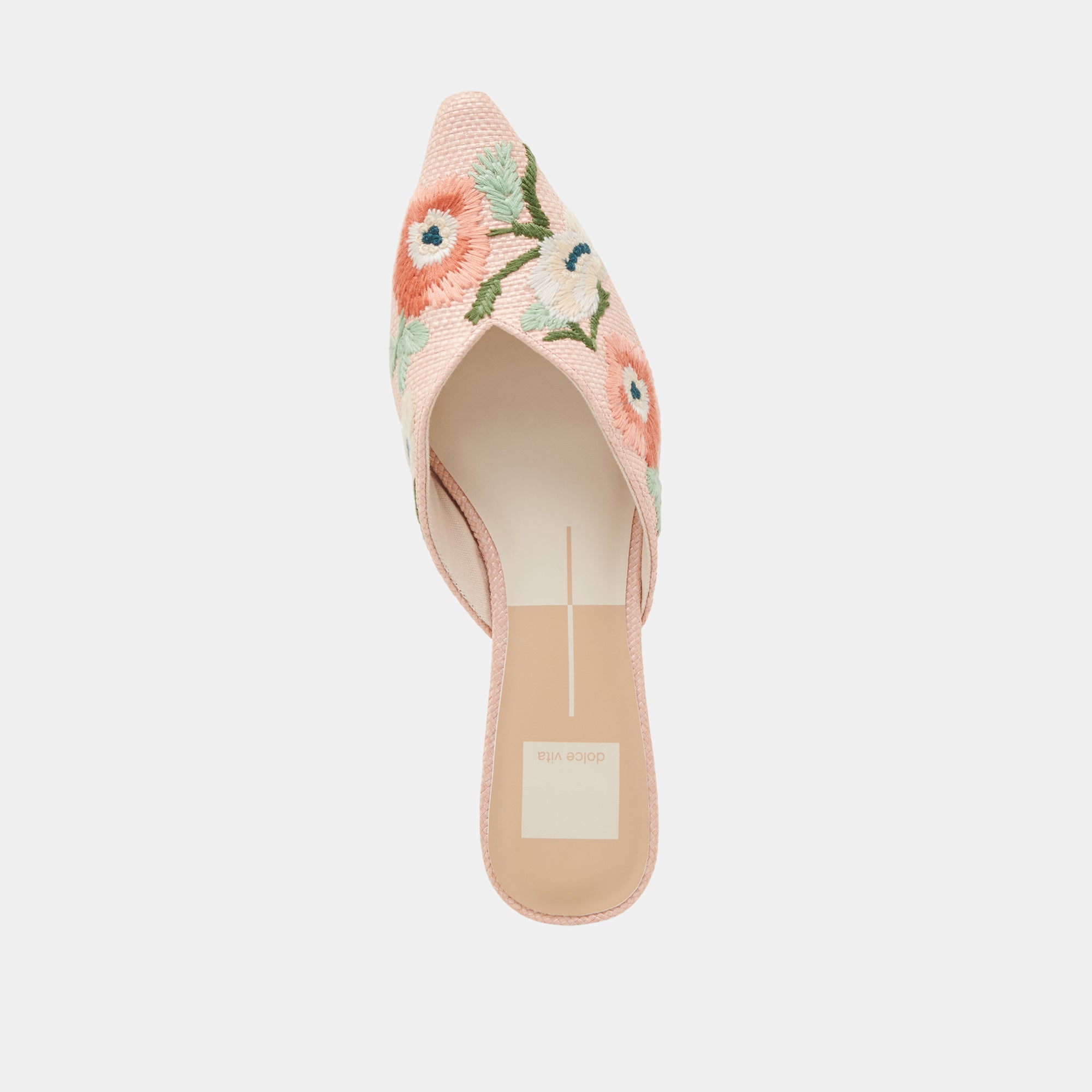 ELM FLATS PINK FLORAL RAFFIA Women's Sandals - Comfortable Summer Beach Shoes for Women - Perfect for Vacation, Wedding, and Outdoor Activities