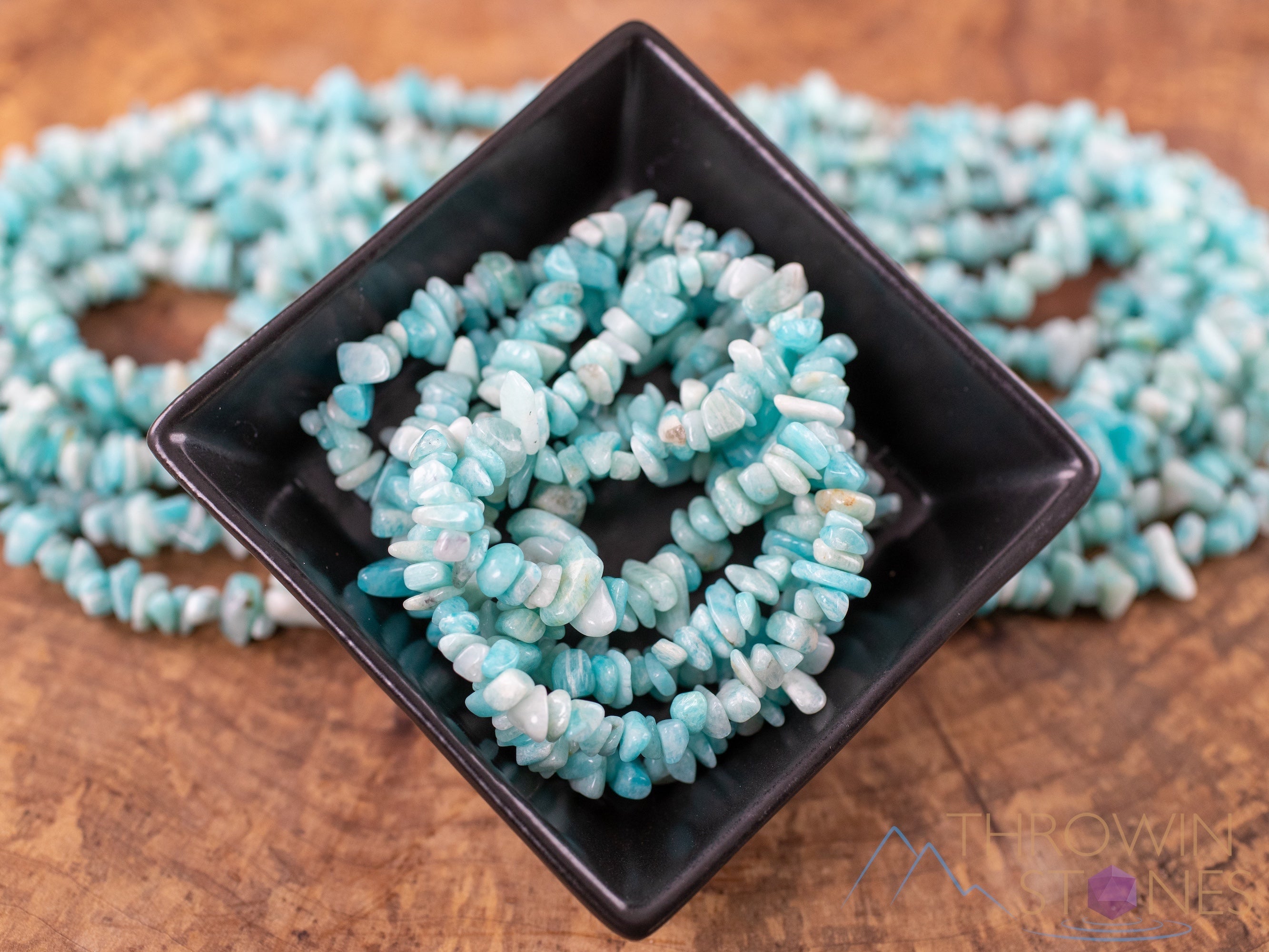 Amazonite Crystal Necklace - Natural Chip Beads Long Handmade Jewelry for Women, Healing Stone Necklace for Spiritual Energy & Chakra Balancing | Perfect for Meditation, Yoga & Boho Fashion