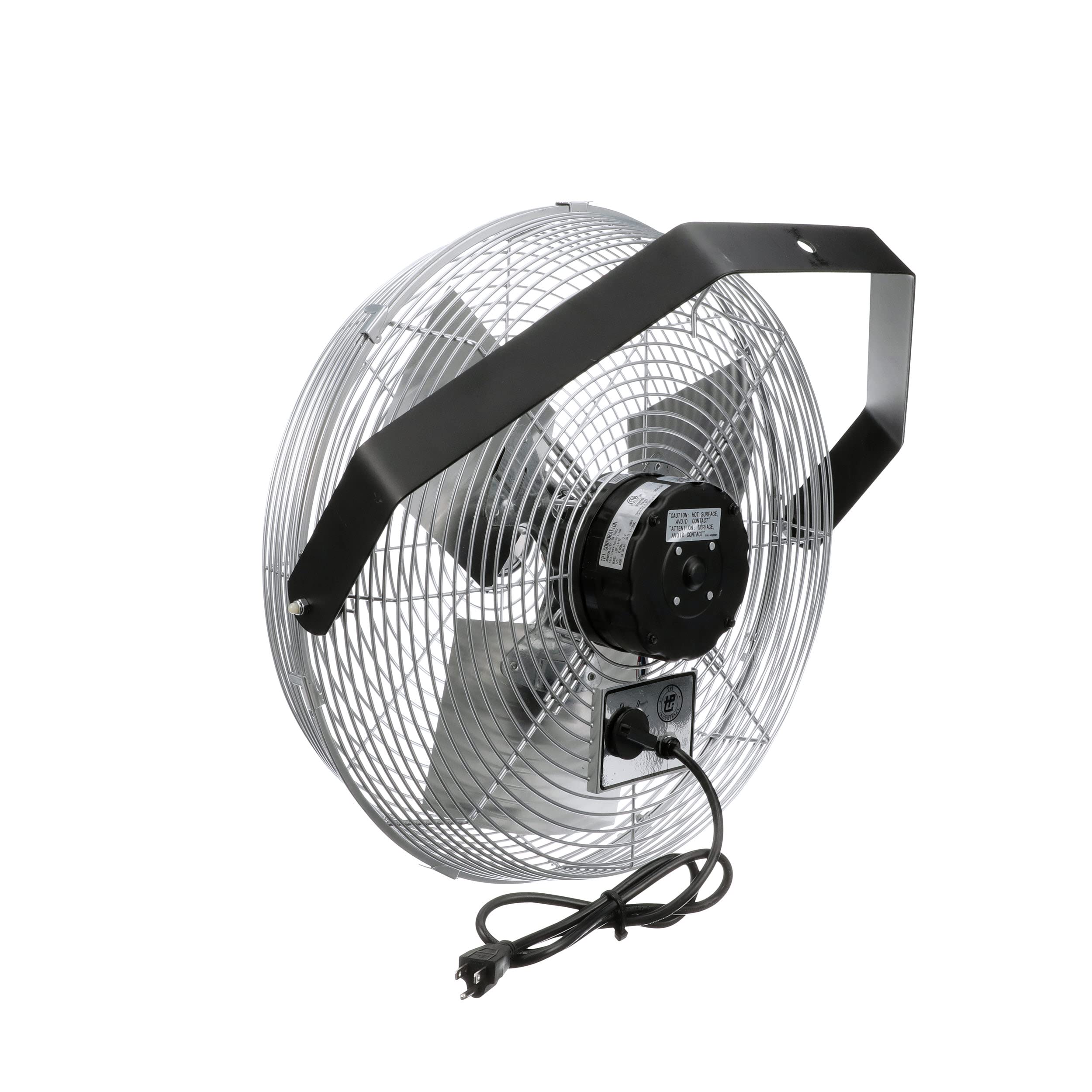 LDF-18-TE 18 Inch Industrial Dock Fan with Aluminum Blades & TEAO Motor, 120V - Perfect for Warehouse Cooling, Loading Dock Ventilation, and Workshop Air Circulation
