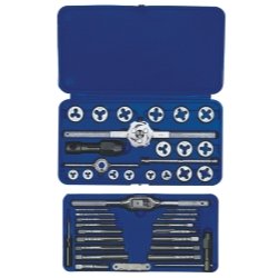 Hanson HAN24606 41-Piece Machine Screw-Fractional Tap and Die Super Set for Metalworking, Woodworking & DIY Projects - Perfect for Thread Repair, Plumbing, and Automotive Applications