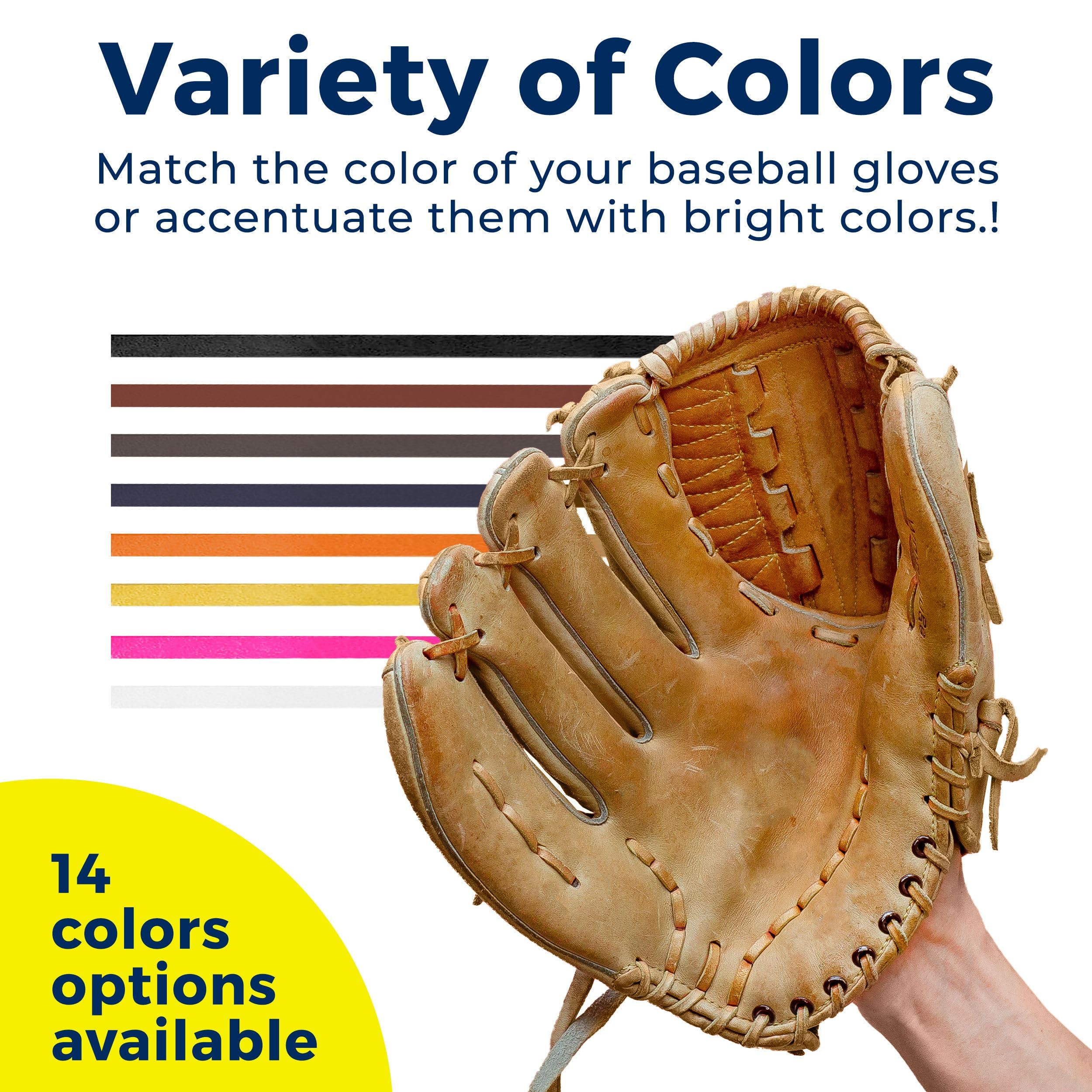 TOFL Softball and Baseball Glove Lace Repair Kit - 2 Premium Leather Laces with Lacing Needle for Catchers & Fielders Mitts | Perfect for Glove Maintenance & Restoration | Ideal for Baseball, Softball, and Training Practice