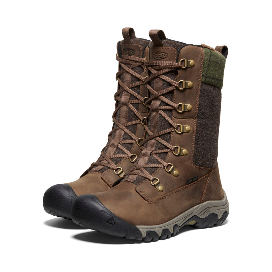 KEEN Greta Tall Waterproof Boots for Women - Comfortable & Stylish Hiking Boots for Outdoor Adventures, Walking & Winter Wear