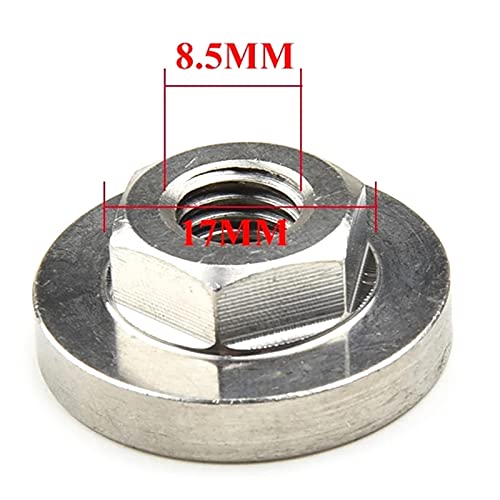 2Pcs M14 Thread Angle Grinder Flange Nut Set - 14mm Spindle Thread Replacement Parts for Power Tools - Perfect for Metal Cutting, Grinding & DIY Projects
