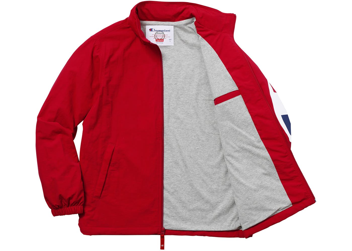 Supreme Champion Track Jacket for Men & Women - Dark Red Vintage Athletic Jacket - Lightweight Running Hoodie for Gym, Jogging & Streetwear Fashion