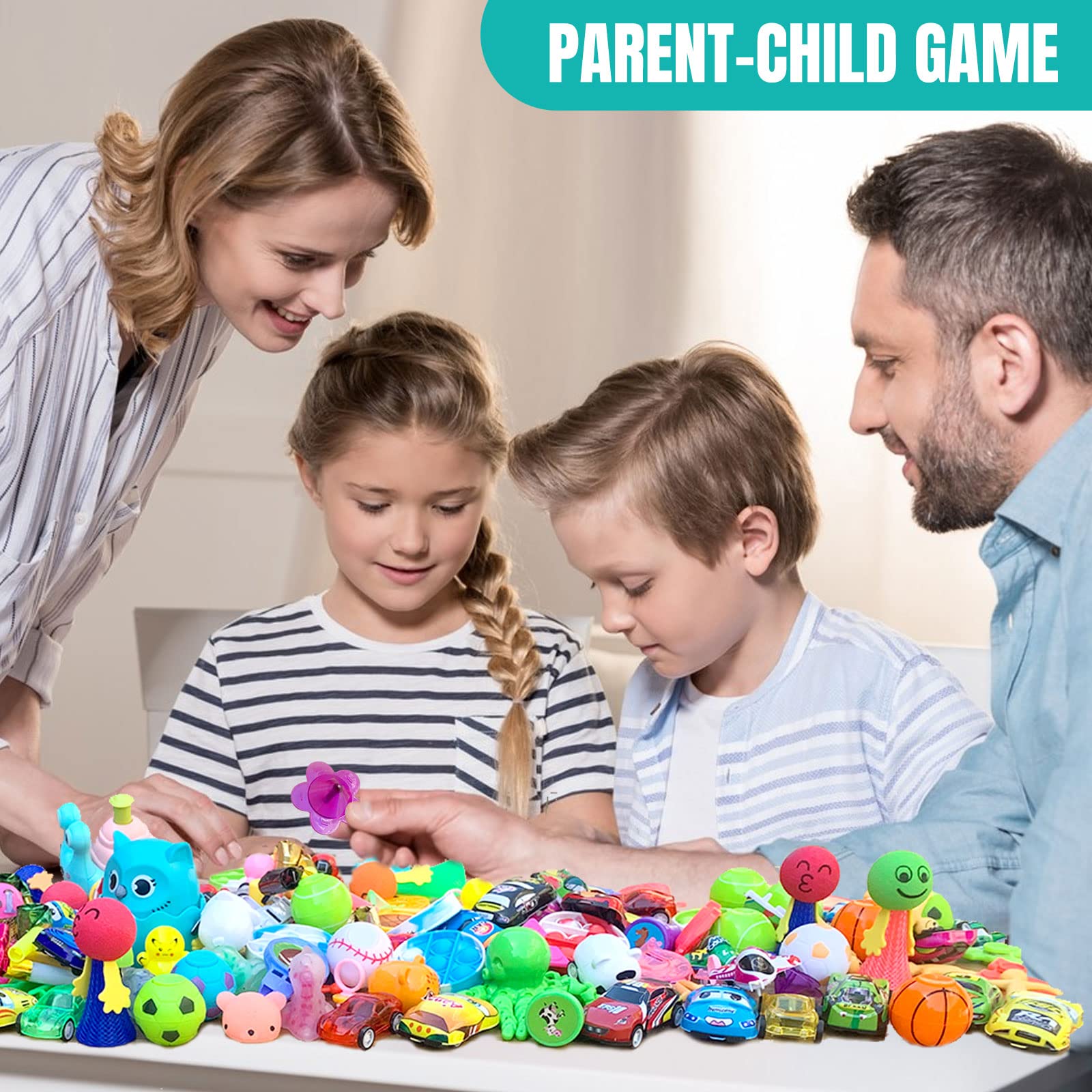64 Pcs Easter Small Toys Bulk - Party Favors for Kids, Easter Basket Stuffers, Pinata Fillers, Classroom Treasure Box Prizes | Perfect for Easter Egg Hunts, Birthday Goodie Bags & Student Reward Gifts