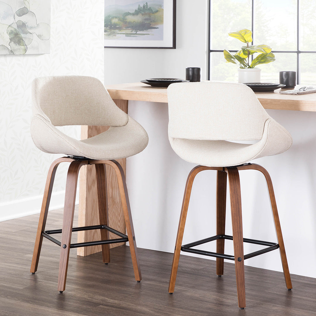 Fabrico Modern Counter Stools Set of 2 - 24