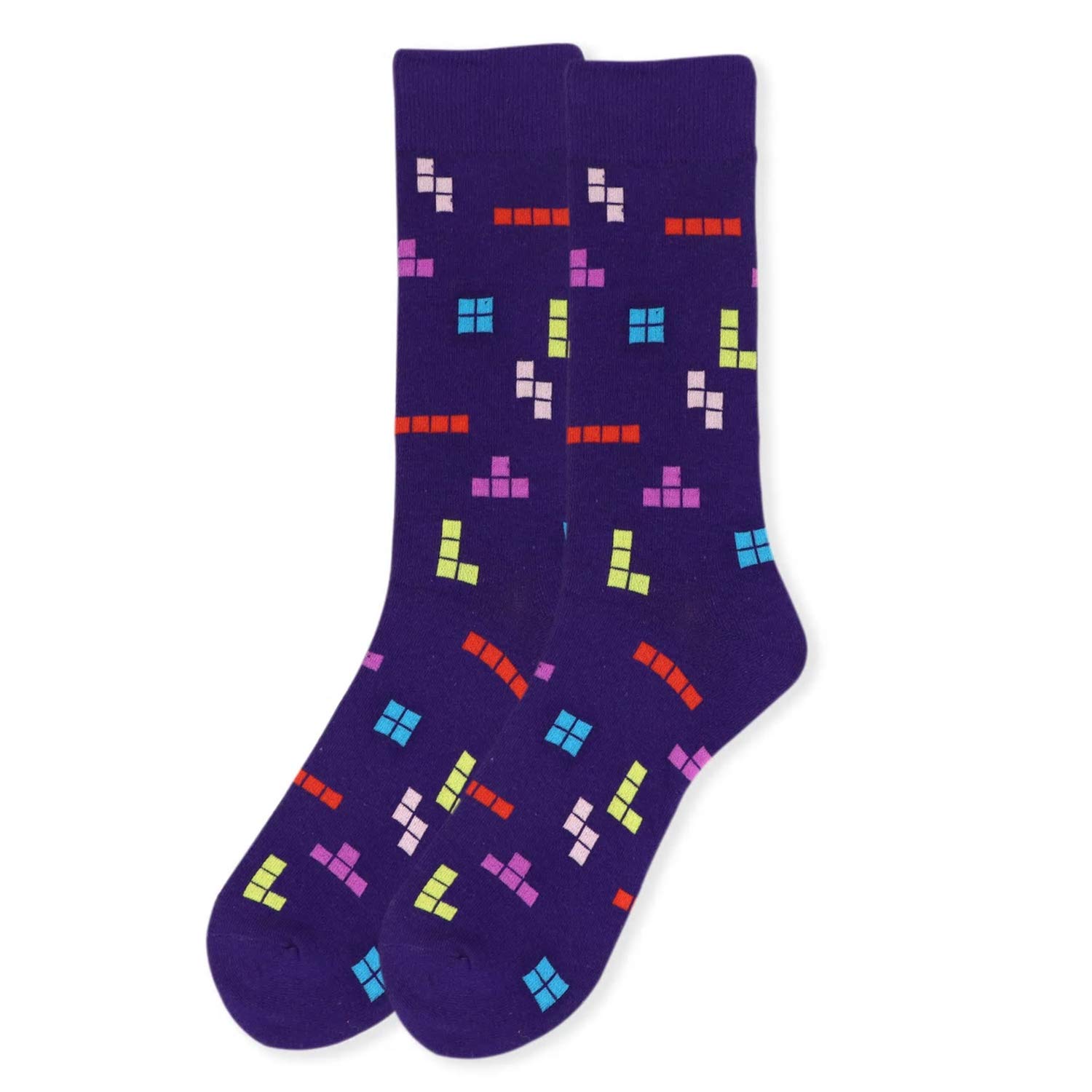 Fun & Unique Men's Crew Cut Novelty Socks - One Size Fits Most - Perfect for Casual Wear, Gifts & Everyday Comfort
