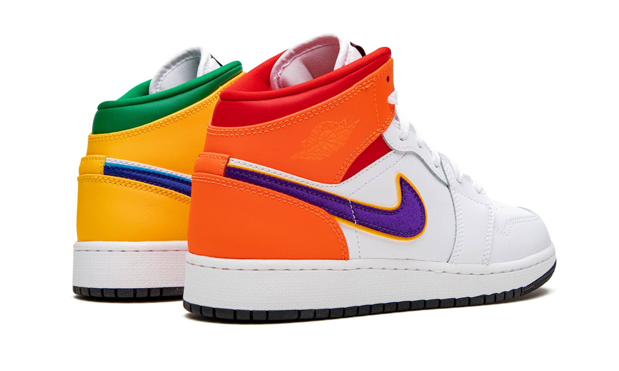 Jordan Youth Air 1 Mid (GS) Basketball Shoes - Three Peat 554725-128 - Size [X-Y] for Kids' Sports & Casual Wear
