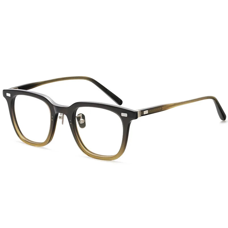 Stylish Black Acetate Square Eyeglasses for Women - Full Rim Frame BM319 | Perfect for Work, Reading & Fashion Accessories
