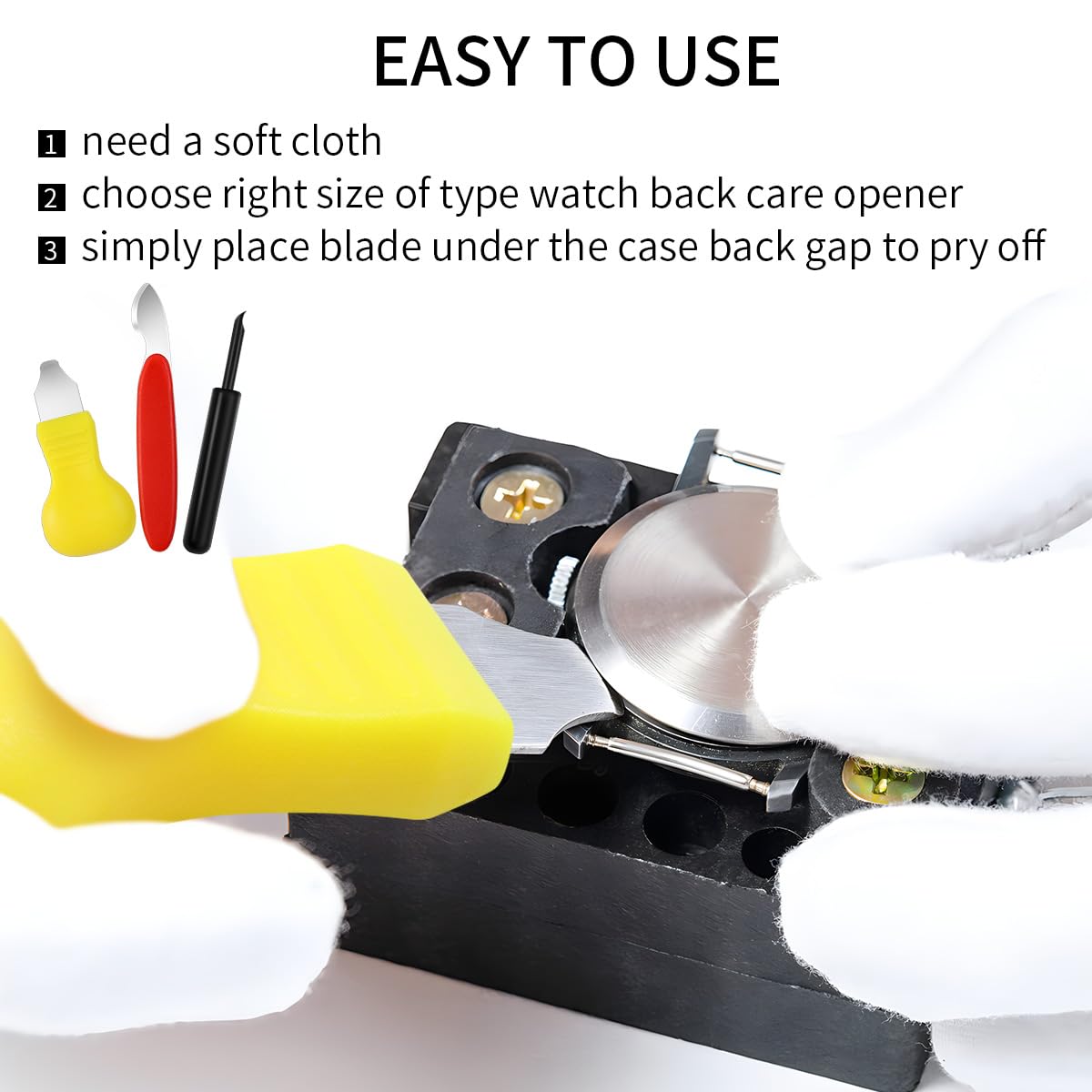 Professional Watch Battery Replacement Tool Kit - Watch Back Opener & Case Removal Set for DIY Watch Repair | Perfect for Watchmakers, Jewelers & Hobbyists