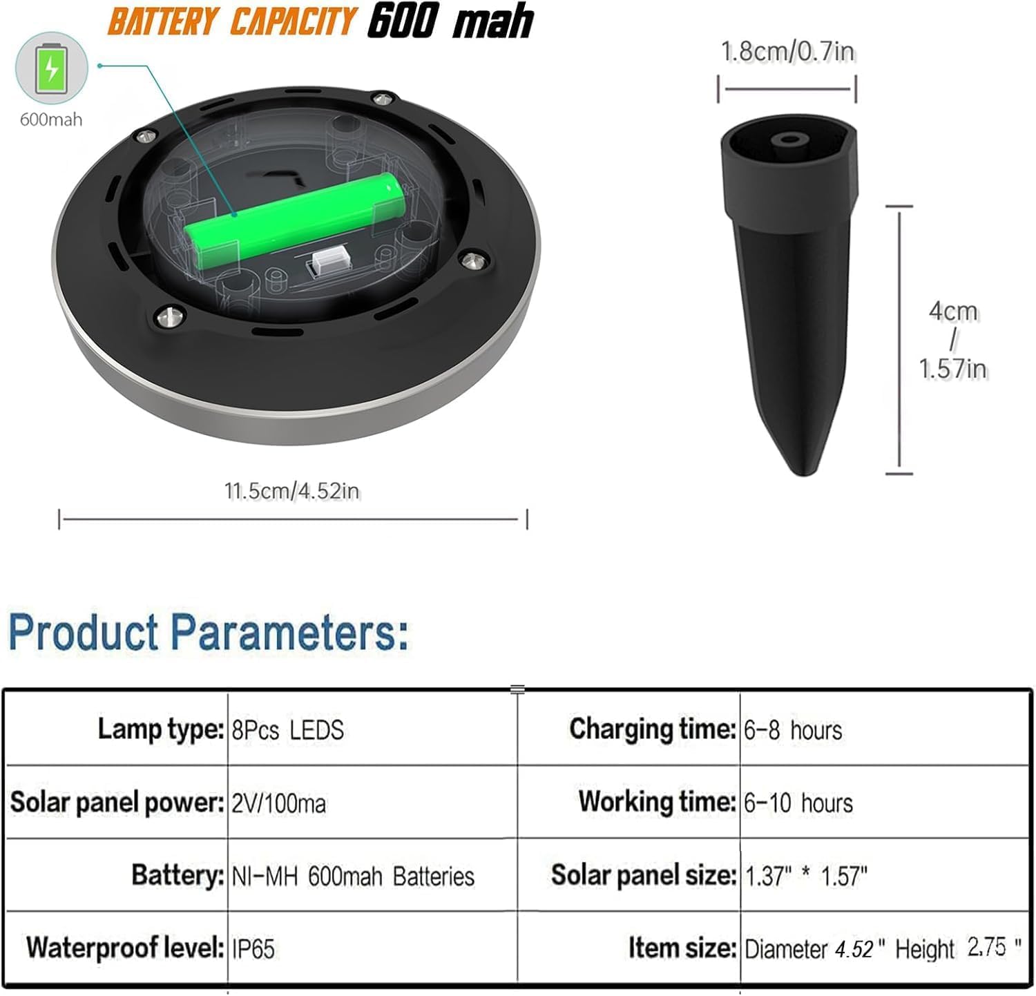 12 Pack Solar Garden Lights - Waterproof LED Outdoor Lighting for Pathway, Yard, Deck