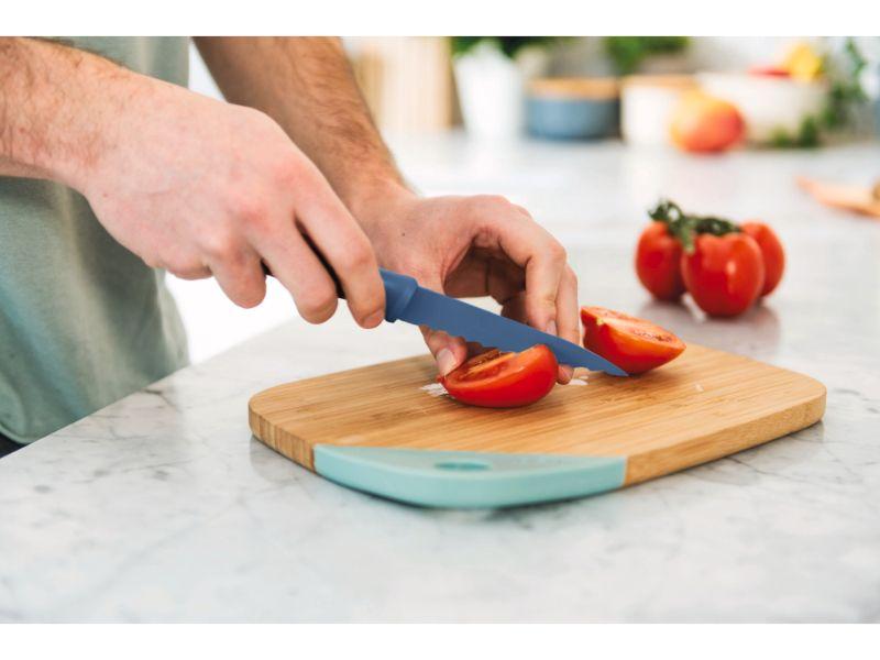 BergHOFF Leo 4-Piece Stainless Steel Knife Set with Cutting Board - Premium Kitchen Cutlery for Slicing, Dicing & Chopping - Perfect for Home Chefs & Cooking Enthusiasts