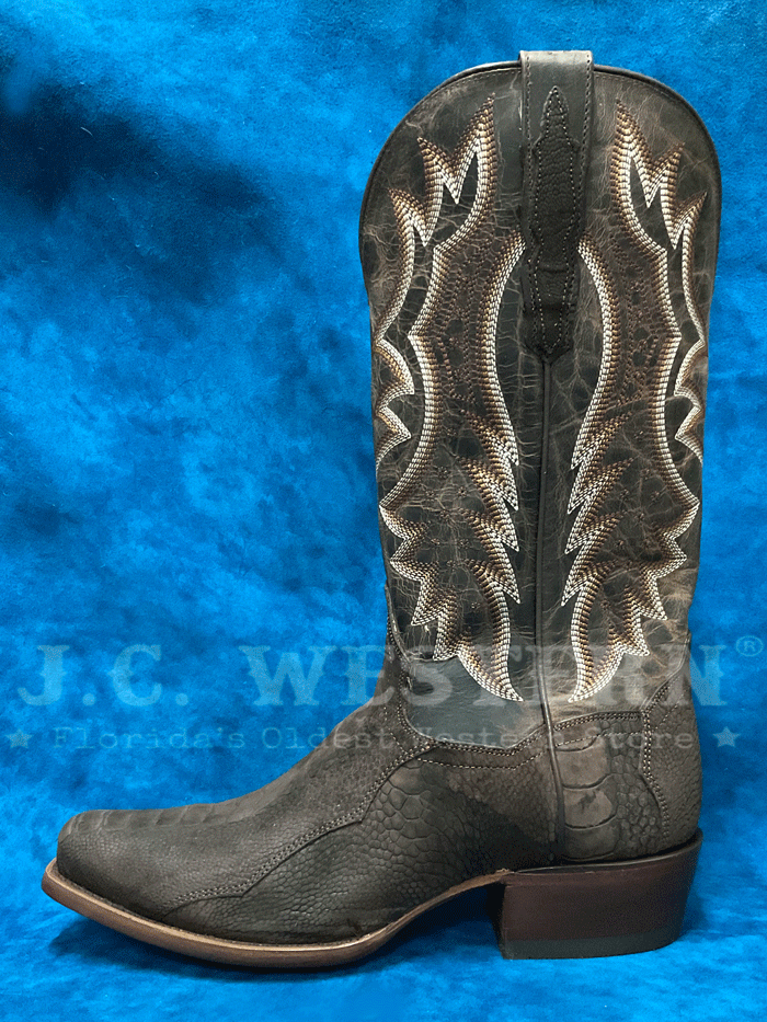 Dan Post DP3103 Men's ANDERS Ostrich Leg Leather Boots - Dark Brown Western Cowboy Boots for Men | Perfect for Rodeo, Country Music Festivals & Casual Wear