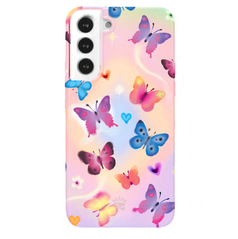 Aura Butterfly Samsung Phone Case - Premium Protective Cover for Samsung Galaxy Series | Perfect for Everyday Use, Travel & Style