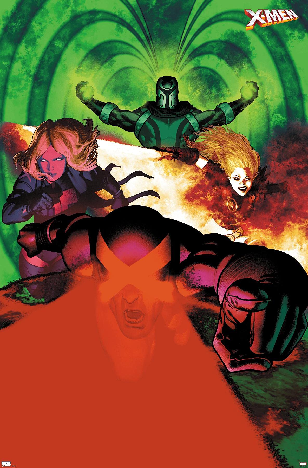 Marvel Comics X-Men Wall Poster - Emma Frost, Magneto, Magik & Cyclops Art Print (34