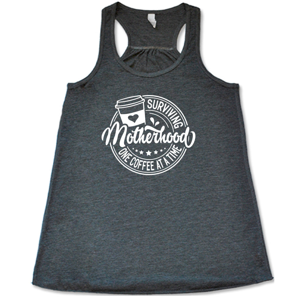 Funny Mom Coffee Lover T-Shirt - Cute & Comfortable Motherhood Tee for Coffee Addicts - Perfect for Moms, Breastfeeding, Playdates & Relaxing at Home